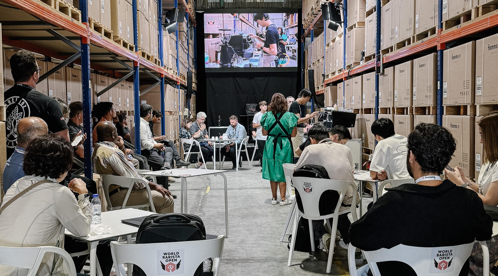 World Barista Open Coffee Gathering in Fiamma's espresso machine factory